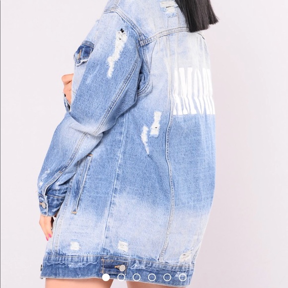oversized denim jacket fashion nova
